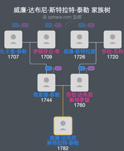威廉·达布尼·斯特拉特·泰勒家族树全览