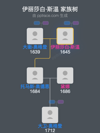 伊丽莎白·斯温家族树全览