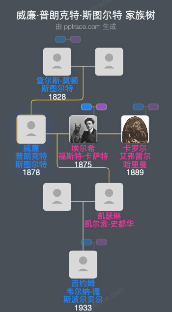 威廉·普朗克特·斯图尔特家族树全览