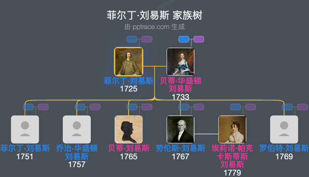 菲尔丁·刘易斯家族树全览