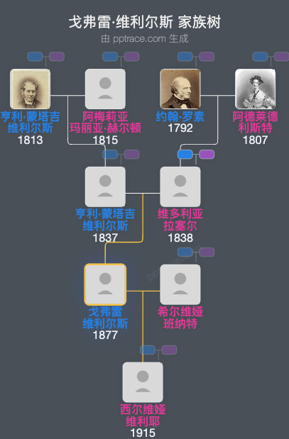 戈弗雷·维利尔斯家族树全览