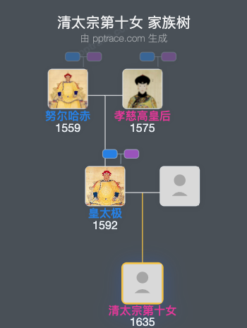 清太宗第十女家族树全览