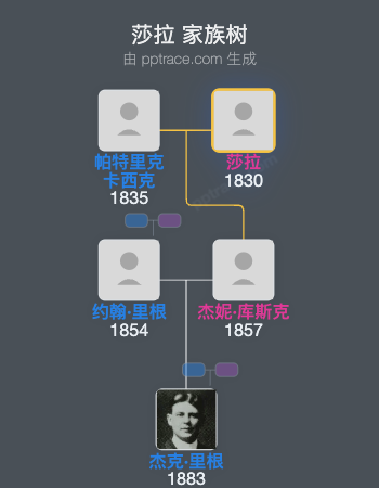 莎拉家族树全览