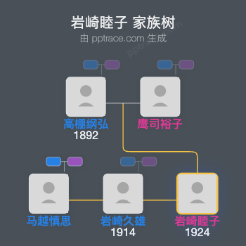 岩崎睦子家族树全览