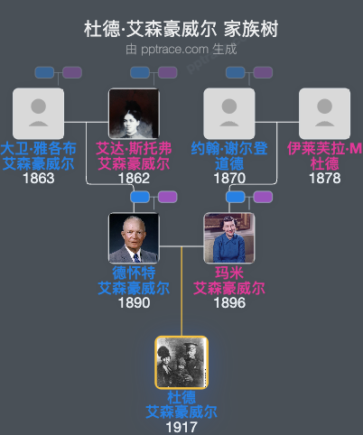 杜德·艾森豪威尔家族树全览