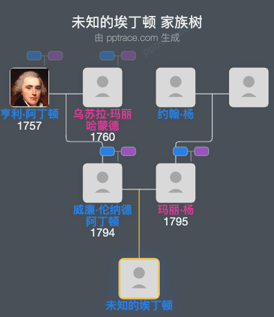 未知的埃丁顿家族树全览