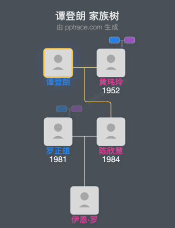 谭登朗 家族树全览
