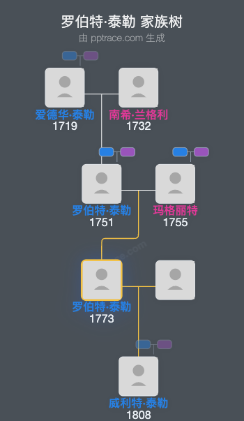 罗伯特·泰勒家族树全览