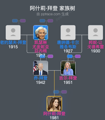 阿什莉·拜登 家族树全览