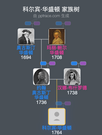 科尔宾·华盛顿家族树全览