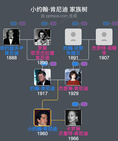 小约翰·肯尼迪家族树全览