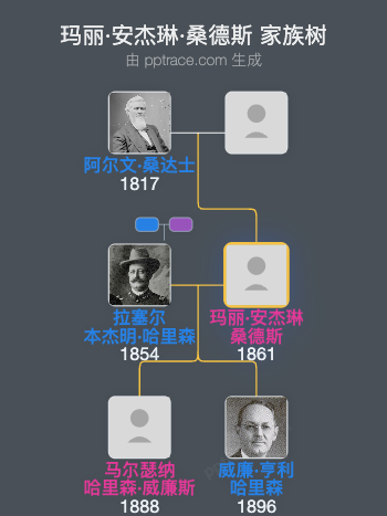 玛丽·安杰琳·桑德斯家族树全览