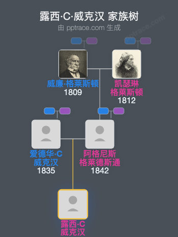 露西·C·威克汉家族树全览