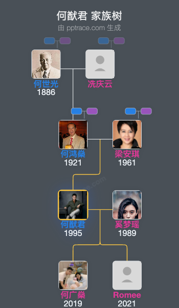 何猷君 家族树全览