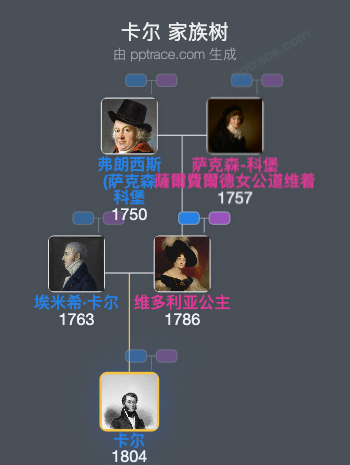 卡尔家族树全览