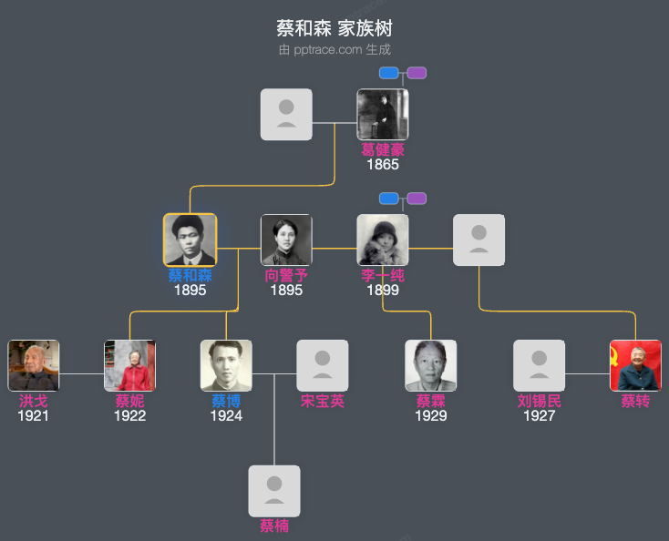 蔡和森 家族树全览