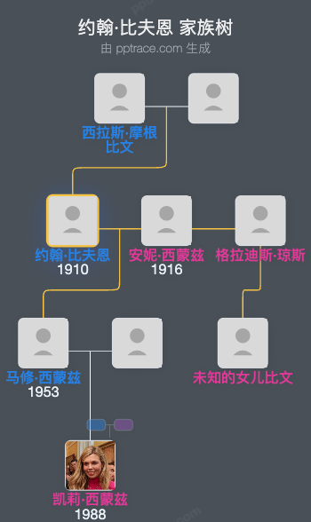 约翰·比夫恩，阿德维克伯爵家族树全览