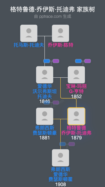 格特鲁德·乔伊斯·托迪弗家族树全览