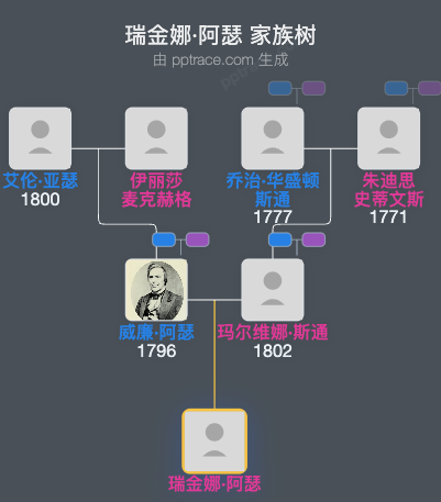 瑞金娜·阿瑟家族树全览