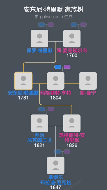 安东尼·特里默家族树全览