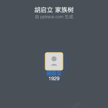 胡启立 家族树全览