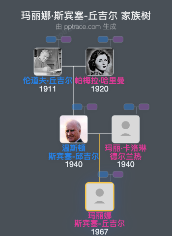 玛丽娜·斯宾塞-丘吉尔家族树全览