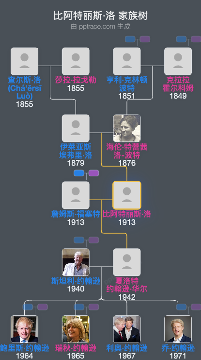 比阿特丽斯·洛家族树全览