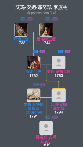 艾玛·安妮·菲努凯家族树全览
