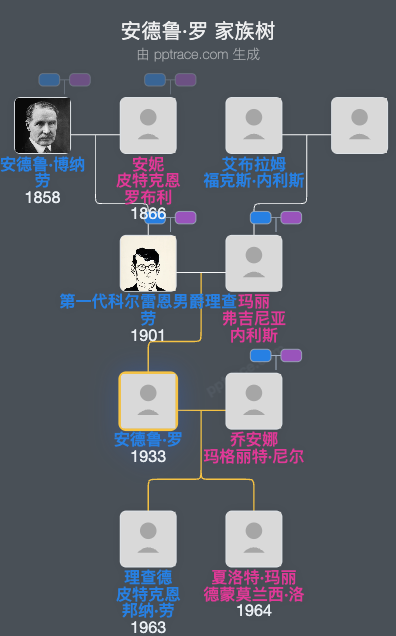 安德鲁·罗家族树全览