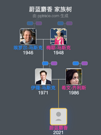 蔚蓝麝香 家族树全览