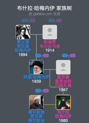 布什拉·哈梅内伊家族树全览