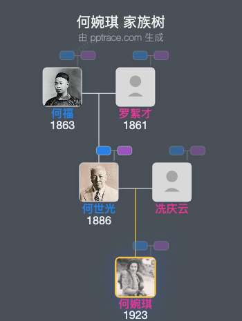 何婉琪 家族树全览