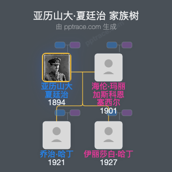 亚历山大·夏廷治，第二代彭士克的夏廷治男爵家族树全览