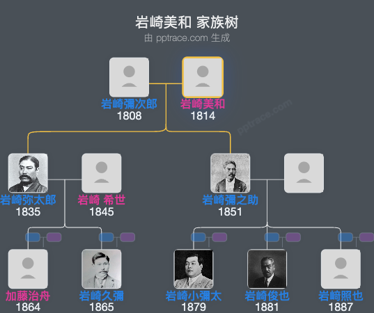 岩崎美和家族树全览