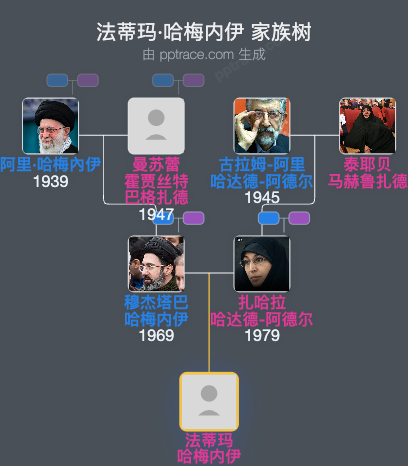法蒂玛·哈梅内伊家族树全览
