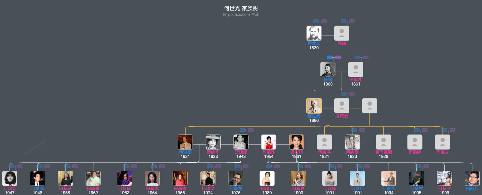 何世光 家族树全览