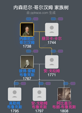 内森尼尔·哥尔汉姆家族树全览