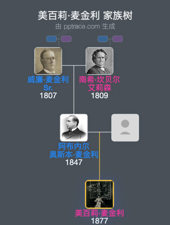 美百莉·麦金利家族树全览