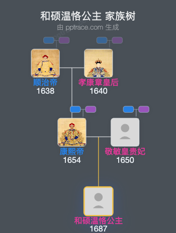 和硕温恪公主家族树全览