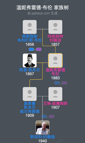 温妮弗雷德·布伦家族树全览