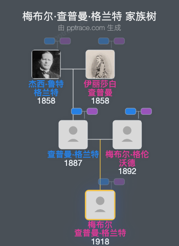 梅布尔·查普曼·格兰特家族树全览