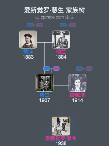 爱新觉罗·慧生家族树全览