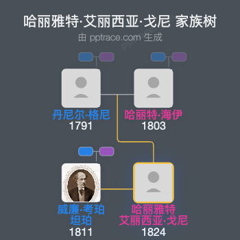 哈丽雅特·艾丽西亚·戈尼家族树全览