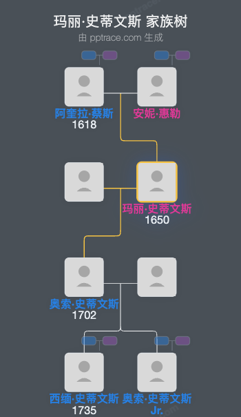 玛丽·史蒂文斯家族树全览