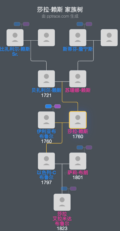 莎拉·赖斯家族树全览
