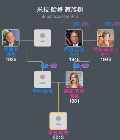 米拉·哈格家族树全览