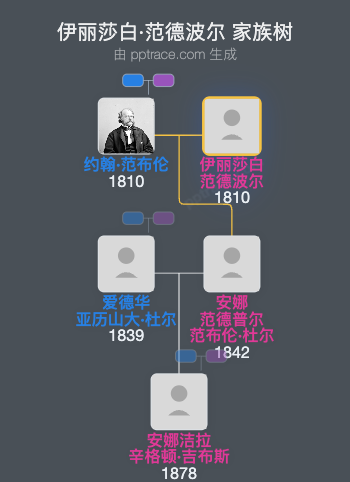 伊丽莎白·范德波尔家族树全览