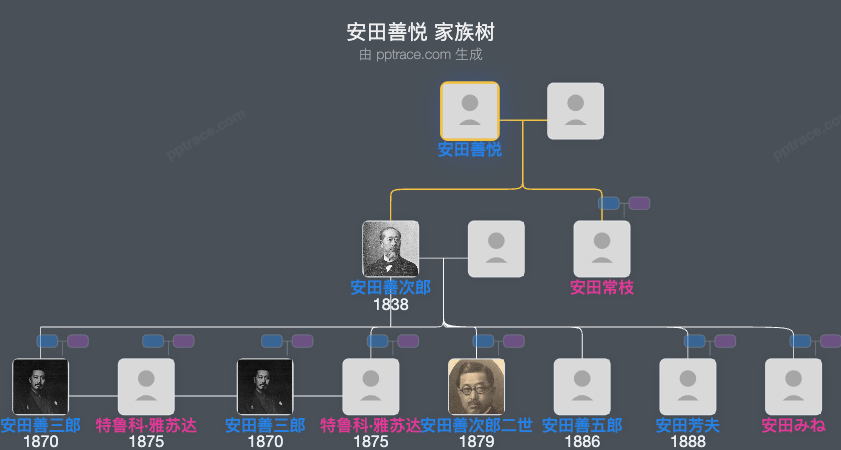 安田善悦家族树全览