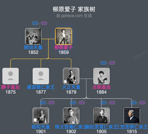 柳原爱子家族树全览