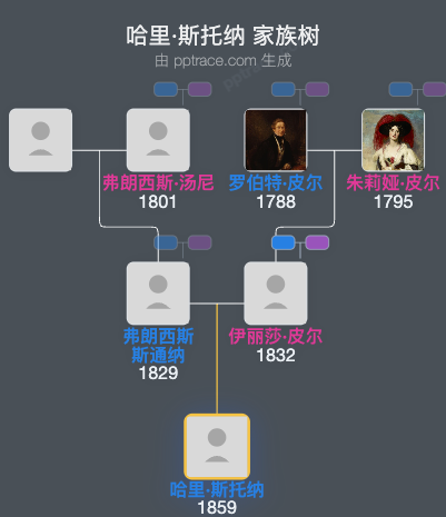 哈里·斯托纳家族树全览